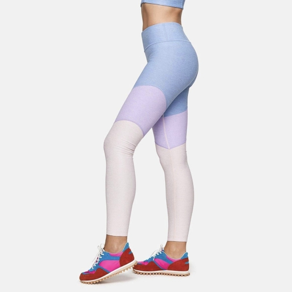 Outdoor Voices Leggings 7/8 Springs Tri Color Block Womens Small